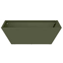 vidaXL Kerti cserép 5 pcs Olajzöld 50 x 50 x 15 cm