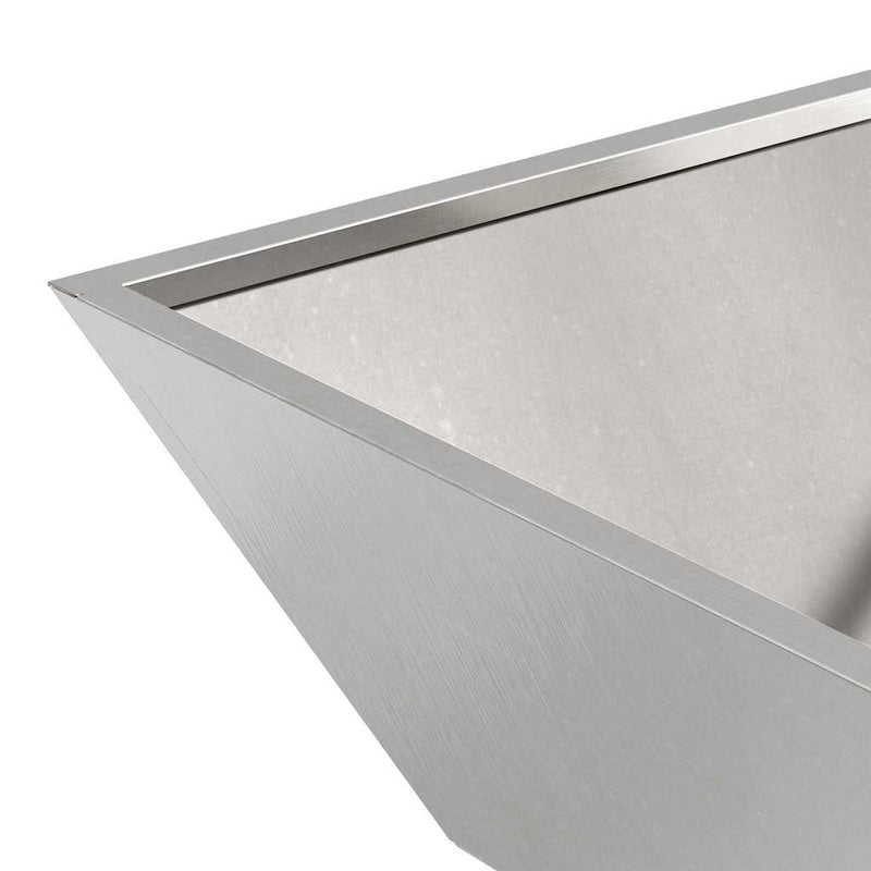 vidaXL Kerti Tál Ültető 5 pcs Ezüst 50 x 50 x 15 cm Rozsdamentes acél
