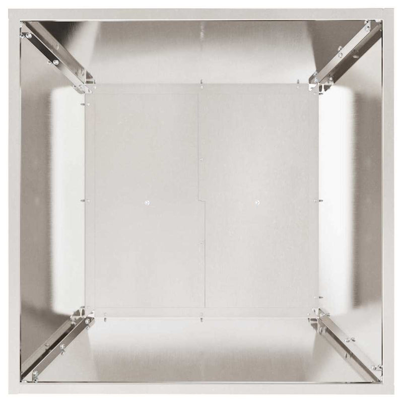 vidaXL Kerti Tál Ültető 5 pcs Ezüst 50 x 50 x 15 cm Rozsdamentes acél