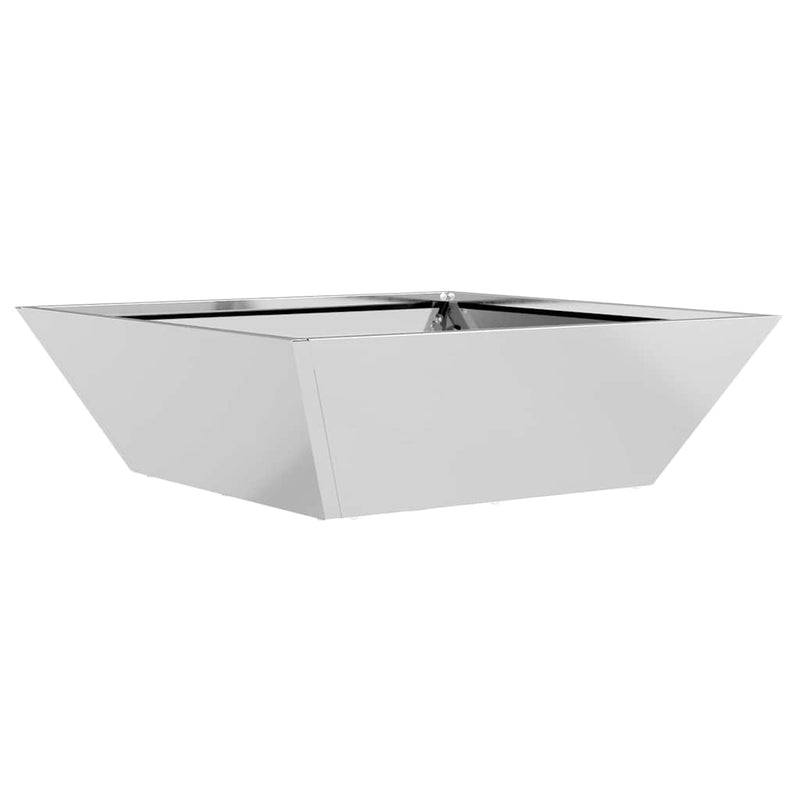 vidaXL Kerti Tál Ültető Ezüst 50 x 50 x 15 cm Horganyzott acél