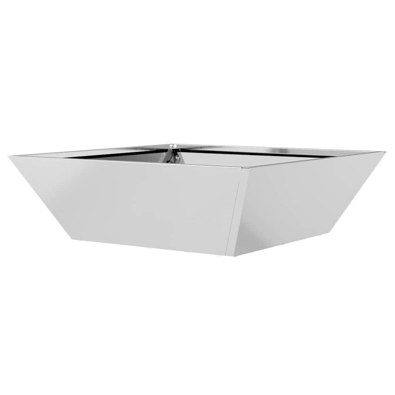 vidaXL Kerti Tál Ültető Ezüst 50 x 50 x 15 cm Horganyzott acél