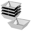 vidaXL Kerti cserép 5 pcs Ezüst 50 x 50 x 15 cm Horganyzott acél