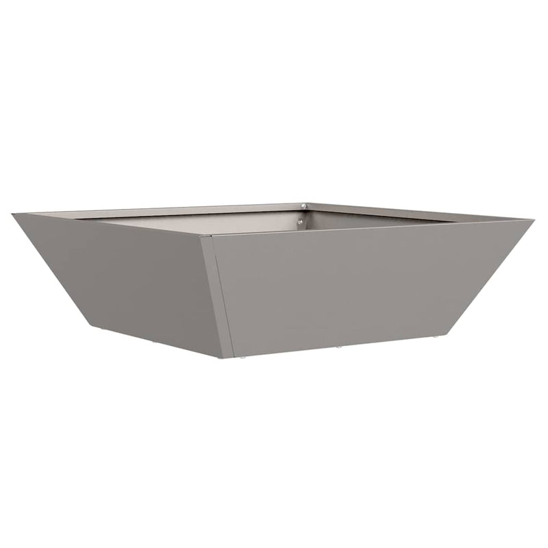 vidaXL Kerti Tál Ültető Rozsdás 50 x 50 x 15 cm időjárásálló acél
