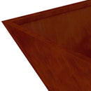 vidaXL Kerti cserép 5 pcs Rozsdás 50 x 50 x 15 cm Időjárásálló acél