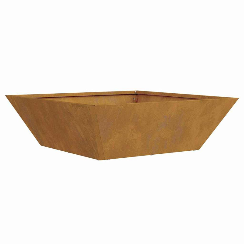 vidaXL Kerti Tál Ültető 5 pcs Rozsdás 50 x 50 x 15 cm