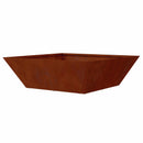 vidaXL Kerti cserép 5 pcs Rozsdás 50 x 50 x 15 cm Időjárásálló acél