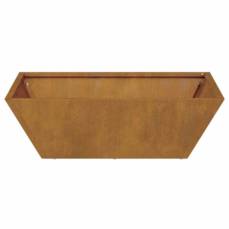 vidaXL Kerti Tál Ültető 5 pcs Rozsdás 50 x 50 x 15 cm