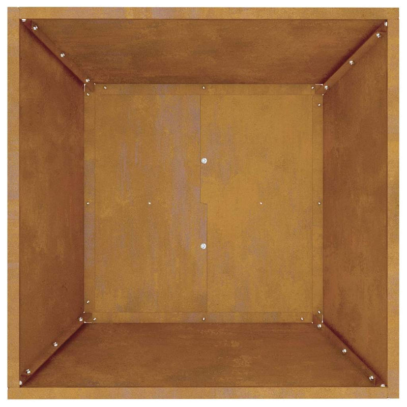 vidaXL Kerti Tál Ültető 5 pcs Rozsdás 50 x 50 x 15 cm