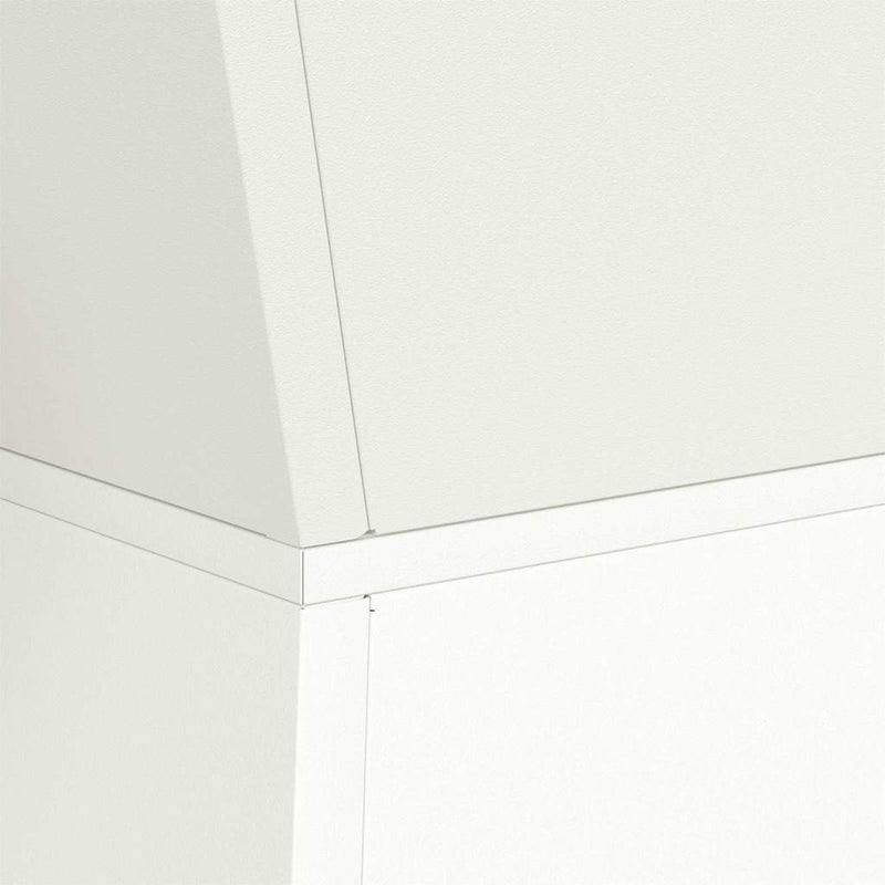 vidaXL Pillér Ültető 2 pcs Fehér 35 x 35 x 73 cm Acél