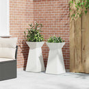 vidaXL Pillér Ültető 2 pcs Fehér 35 x 35 x 73 cm