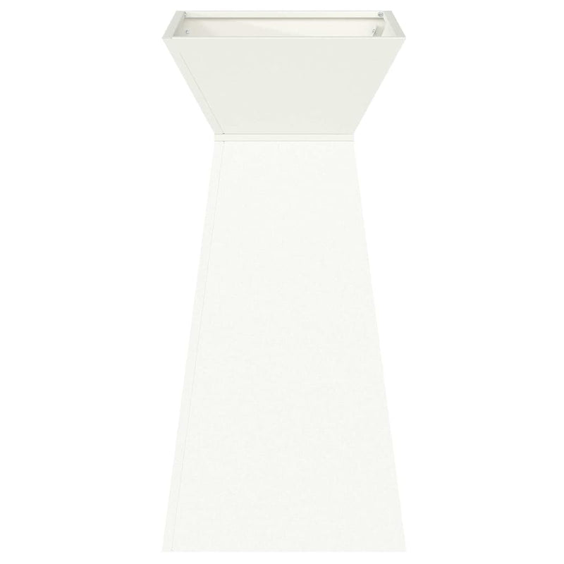 vidaXL Pillér Ültető 2 pcs Fehér 35 x 35 x 73 cm Acél