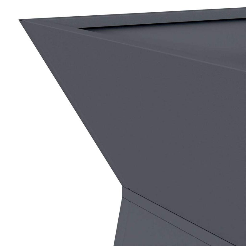 vidaXL Pillér Ültető 2 pcs Antracit 35 x 35 x 73 cm Acél