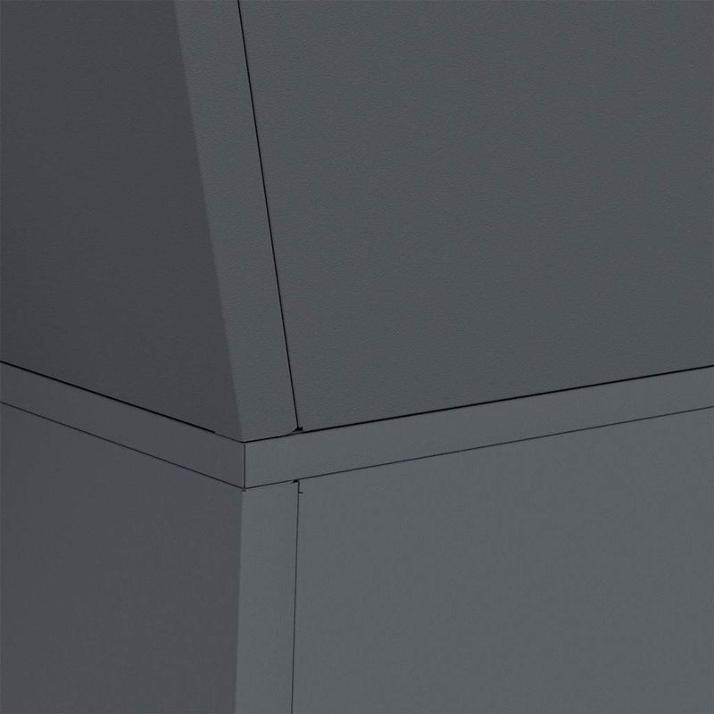 vidaXL Pillér Ültető 2 pcs Antracit 35 x 35 x 73 cm Acél