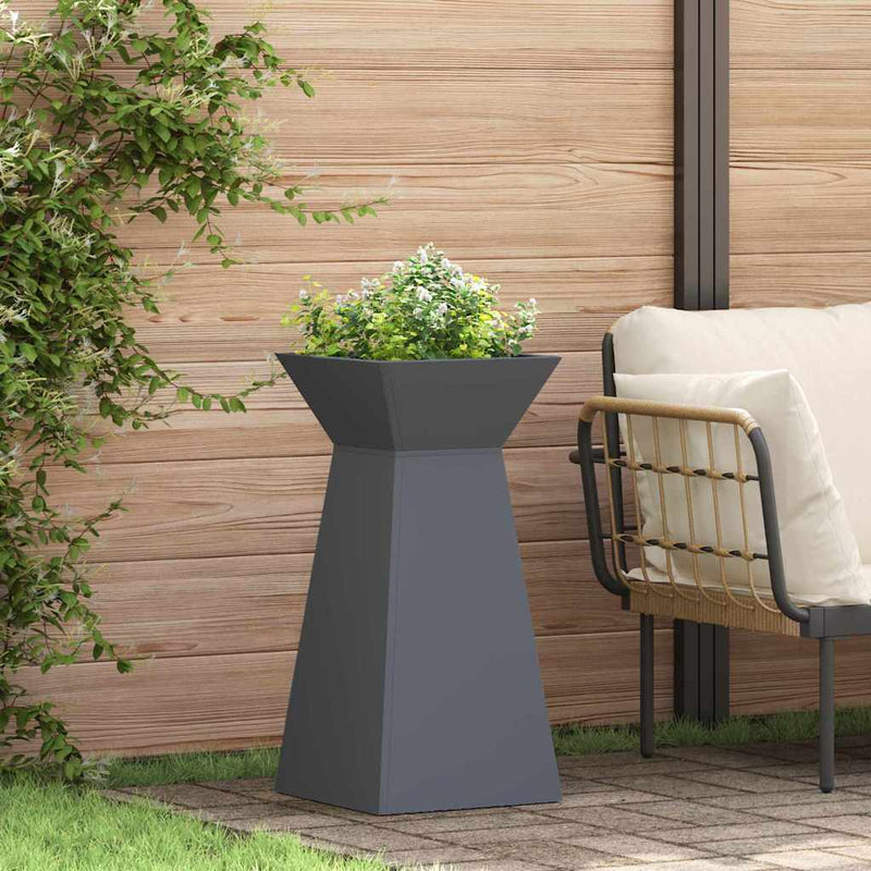 vidaXL Pillér Ültető 2 pcs Antracit 35 x 35 x 73 cm Acél