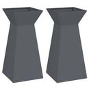 vidaXL Pillér Ültető 2 pcs Antracit 35 x 35 x 73 cm
