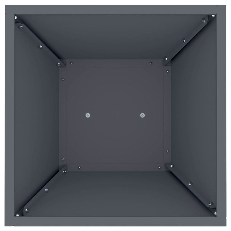 vidaXL Pillér Ültető 2 pcs Antracit 35 x 35 x 73 cm Acél
