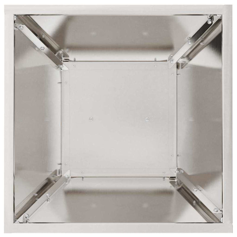 vidaXL Pillér Ültető 2 pcs Ezüst 35 x 35 x 73 cm Acél