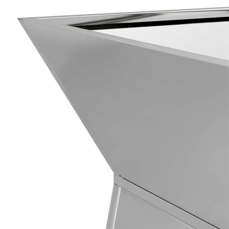 vidaXL Pillér Ültető 2 pcs Ezüst 35 x 35 x 73 cm Acél
