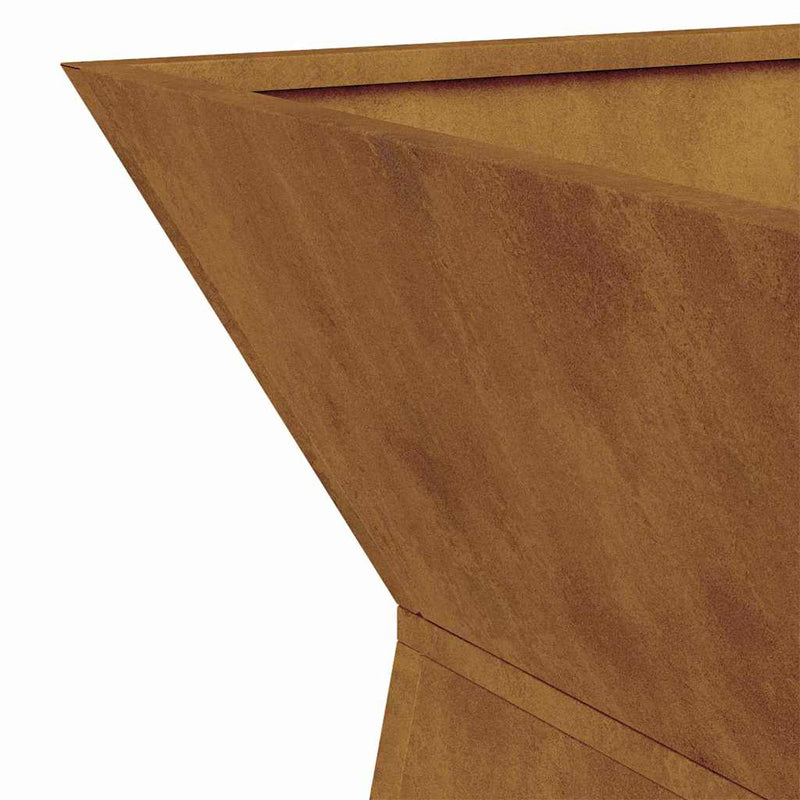 vidaXL Pillér Ültető 2 pcs Ezüst 35 x 35 x 73 cm Acél