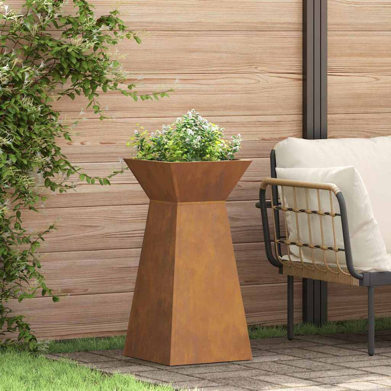 vidaXL Pillér Ültető 2 pcs Ezüst 35 x 35 x 73 cm Acél