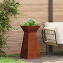 vidaXL Pillér Ültető 2 pcs Ezüst 35 x 35 x 73 cm