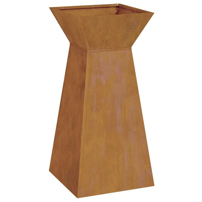 vidaXL Pillér Ültető 2 pcs Ezüst 35 x 35 x 73 cm Acél