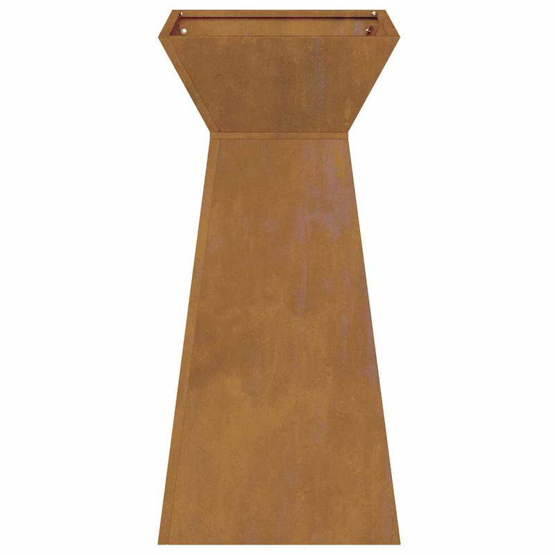 vidaXL Pillér Ültető 2 pcs Ezüst 35 x 35 x 73 cm Acél
