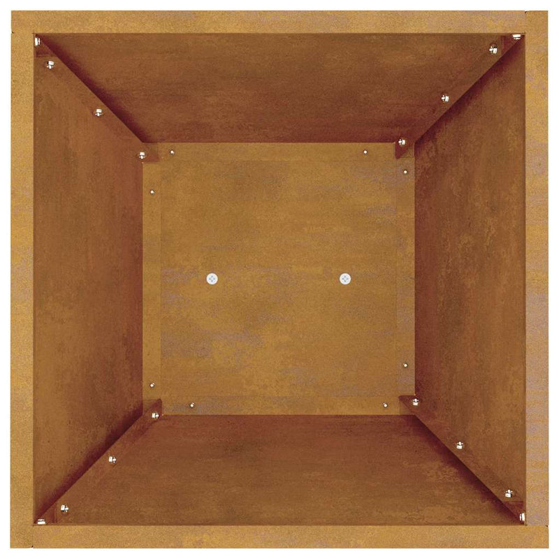 vidaXL Pillér Ültető 2 pcs Ezüst 35 x 35 x 73 cm Acél