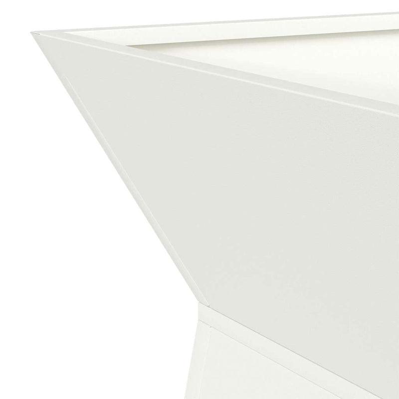 vidaXL Pillér Ültető 2 pcs Fehér 40 x 40 x 100 cm Acél
