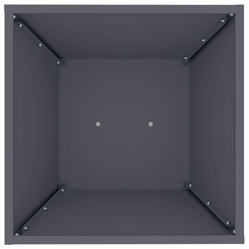vidaXL Pillér Ültető Antracit 40 x 40 x 100 cm Acél