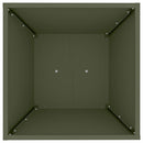 vidaXL Pillér Ültető 2 pcs Olívazöld 40 x 40 x 100 cm