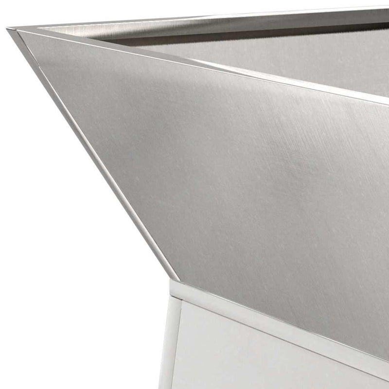 vidaXL Pillér Ültető 2 pcs Ezüst 40 x 40 x 100 cm Acél