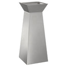 vidaXL Pillér Ültető 2 pcs Ezüst 40 x 40 x 100 cm