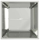 vidaXL Pillér Ültető 2 pcs Ezüst 40 x 40 x 100 cm