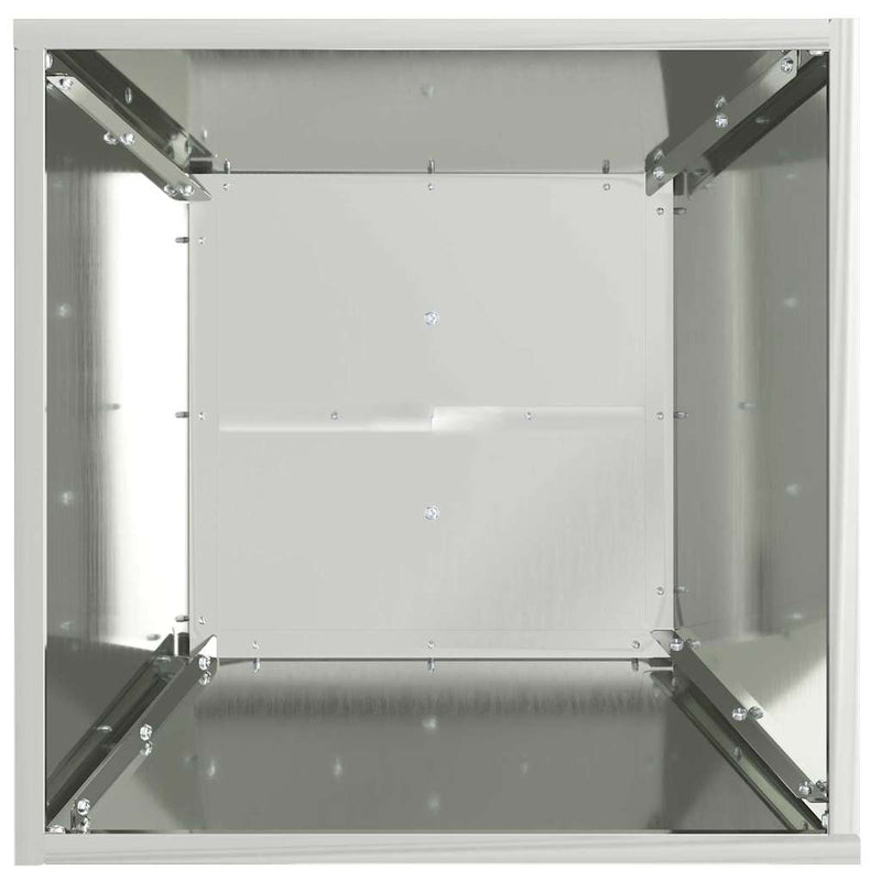 vidaXL Pillér Ültető 2 pcs Ezüst 40 x 40 x 100 cm Acél