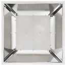 vidaXL Pillér Ültető 2 pcs Ezüst 40 x 40 x 100 cm