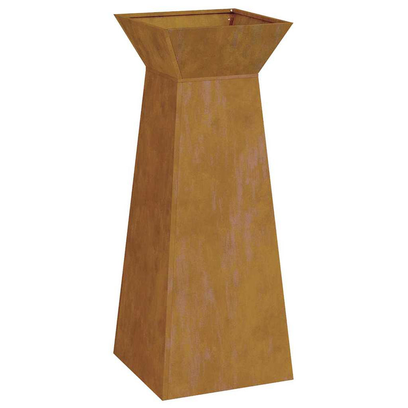 vidaXL Pillér Ültető Ezüst 40 x 40 x 100 cm Acél