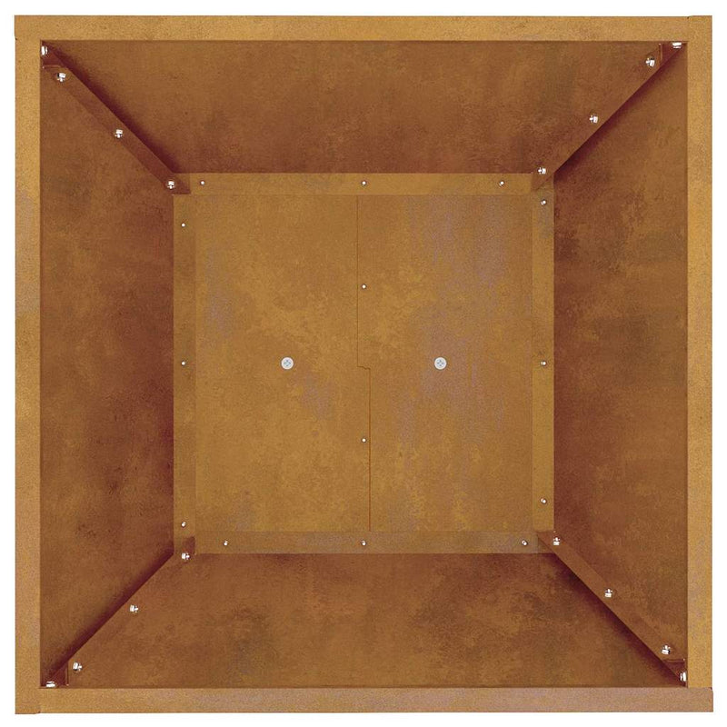 vidaXL Pillér Ültető Ezüst 40 x 40 x 100 cm Acél