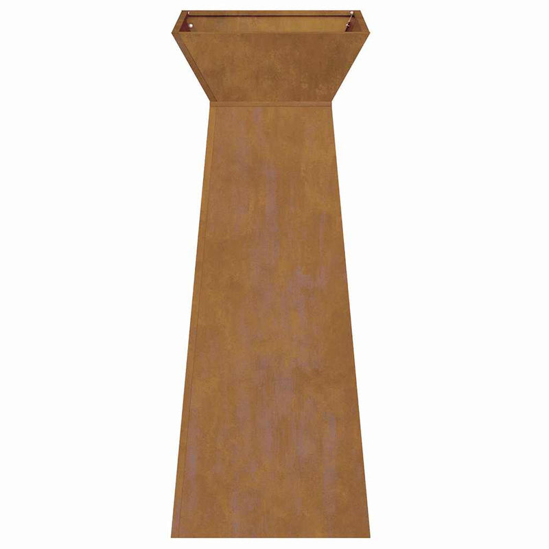 vidaXL Pillér Ültető 2 pcs Ezüst 40 x 40 x 100 cm Acél