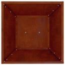 vidaXL Pillér Ültető 2 pcs Ezüst 40 x 40 x 100 cm Időjárásálló acél