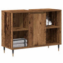 vidaXL Fürdőszoba Székény polcokkal Öreg fa 80 x 33 x 60 cm Faanyag