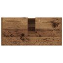 vidaXL Fürdőszoba Székény polcokkal Öreg fa 80 x 33 x 60 cm Faanyag