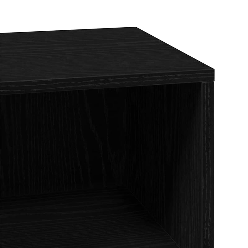 vidaXL Fürdőszoba Székény ajtóval Musta tammi 80 x 33 x 60 cm Faanyag