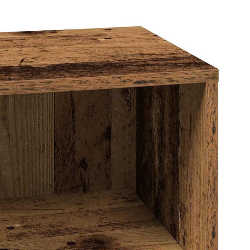 vidaXL Fürdőszoba Székény polcokkal Régi fa 80 x 33 x 60 cm Faanyag