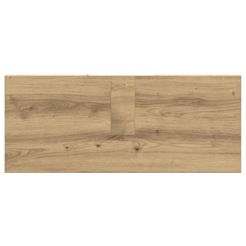vidaXL Fürdőszoba Székény kézműves tölgy 80 x 33 x 60 cm Faanyag