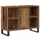 vidaXL Fürdőszoba Székény polcokkal Öreg fa 80 x 33 x 60 cm Faanyag