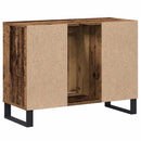vidaXL Fürdőszoba Székény polcokkal Öreg fa 80 x 33 x 60 cm Faanyag