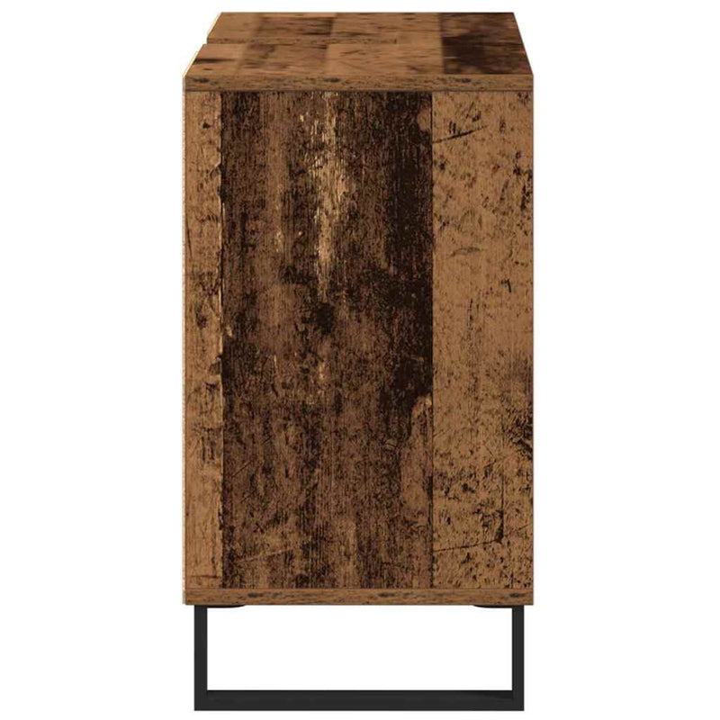 vidaXL Fürdőszoba Székény polcokkal Régi fa 80 x 33 x 60 cm Faanyag