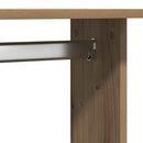 vidaXL Ruhásszekrény kerékkel kézműves tölgy 102 x 38 x 110 cm Faanyag