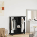 vidaXL Ruhásszekrény polcokkal Musta tammi 102 x 38 x 110 cm Faanyag